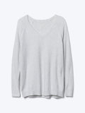 Soft open V-neck sweater