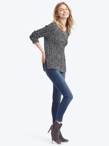 Chunky open-neck sweater