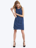 A-line layered tank dress