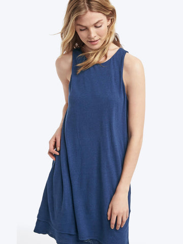 A-line layered tank dress